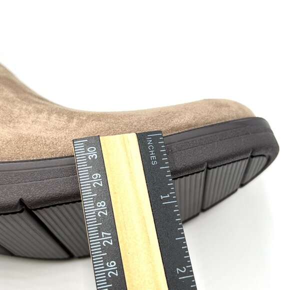 Bzees Womens Size 8.5 Other Half Light Brown Microsuede Ankle Boot Booties Shoes - Picture 12 of 13